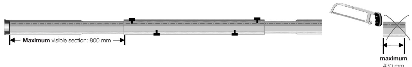 NICE HOME RMEKIT AXS 3017 SH - - For a tube length between 1801 ~mm and 2600 ~mm - 2