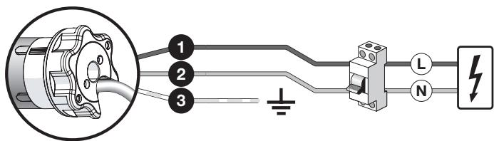 NICE HOME RMEKIT AXS 3017 SH - - CONNECTION OF THE AUTOMATION SYSTEM TO THE ELECTRIC GRID - 1