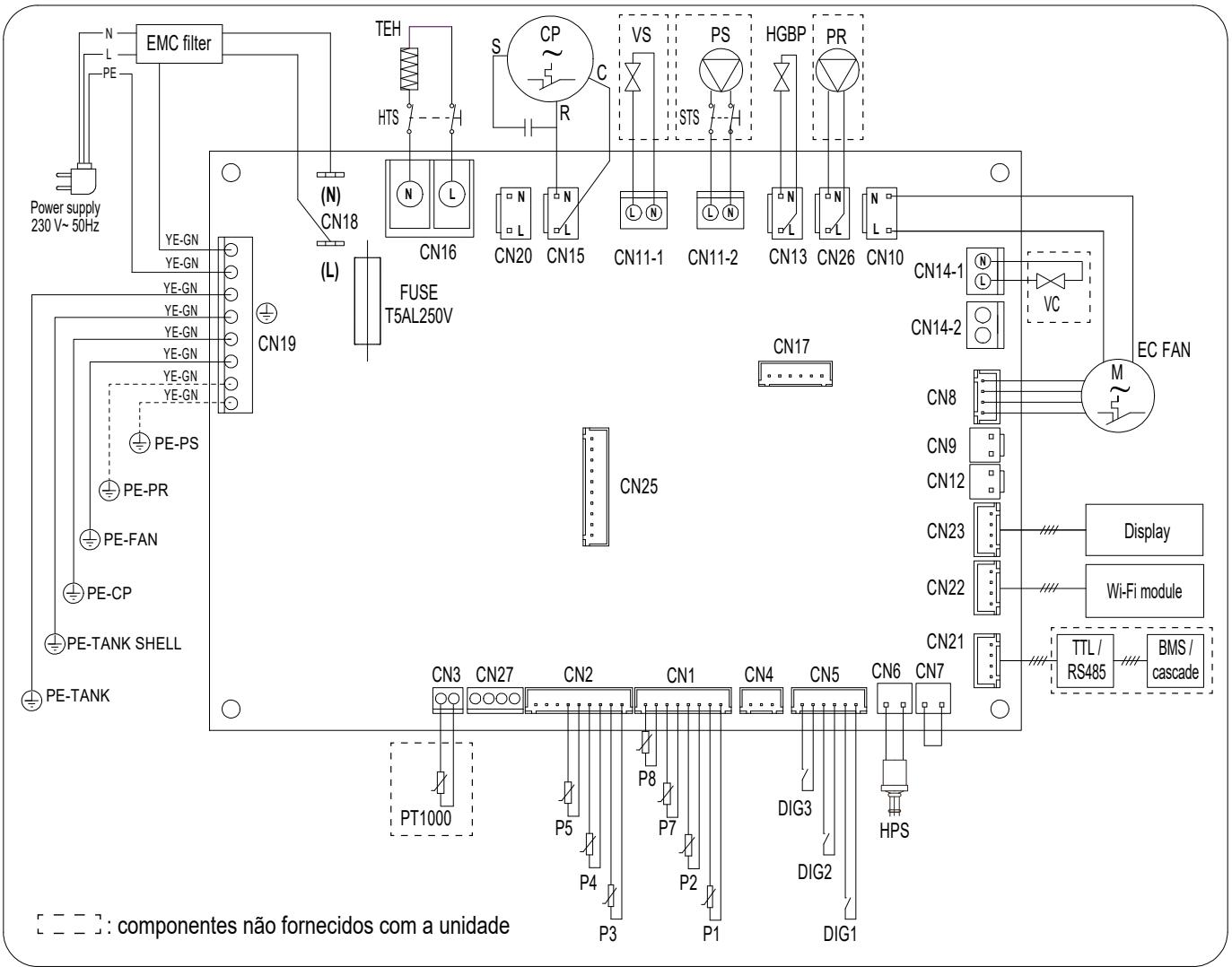 COINTRA OASIS TECH 200 LT - 260 LT - 200 LT-S - 260 LT-S - ESQUEMA ELETRICO - 1