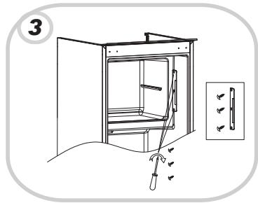 CANDY CM4S518EW - REVERSING THE OPENING OF THE FREEZER COMPARTMENT - 3