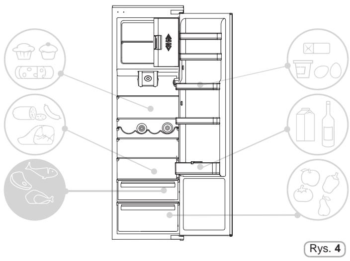 CANDY CM4S518EW - STREFA CHLODZACA - 1