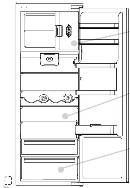 CANDY CM4S518EW - Descongelación del compartmento del frigorífico - 1