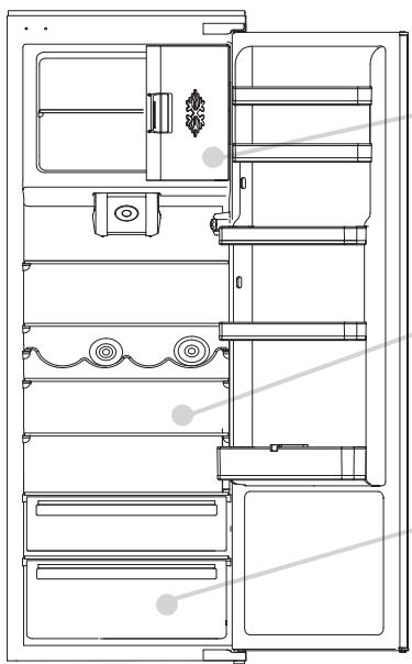 CANDY CM4S518EW - Sbrinamento del comparto frigorifero - 1