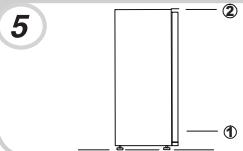 ROSIERES RM4S518EW - INVERSER LE SENS D'OUVERTURE DES PORTES - 5