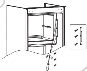 ROSIERES RM4S518EW - REVERSING THE OPENING OF THE FREEZER COMPARTMENT - 3