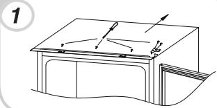 ROSIERES RM4S518EW - INVERSER LE SENS D'OUVERTURE DES PORTES - 1