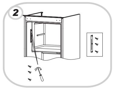 ROSIERES RM4S518EW - Inverser le sense d'ouverture du congelateur - 2