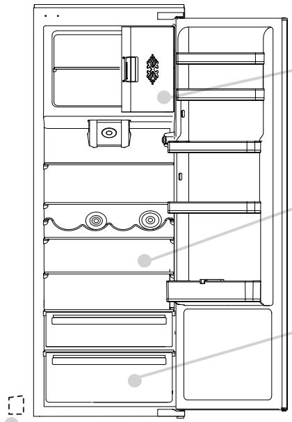 ROSIERES RM4S518EW - Descongelación del compartimento del frigorífico - 1