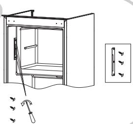 ROSIERES RM4S518EW - REVERSING THE OPENING OF THE FREEZER COMPARTMENT - 2