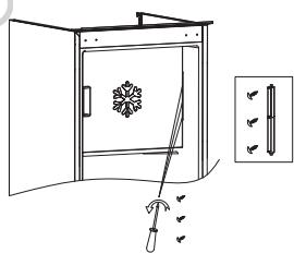 ROSIERES RM4S518EW - REVERSING THE OPENING OF THE FREEZER COMPARTMENT - 1