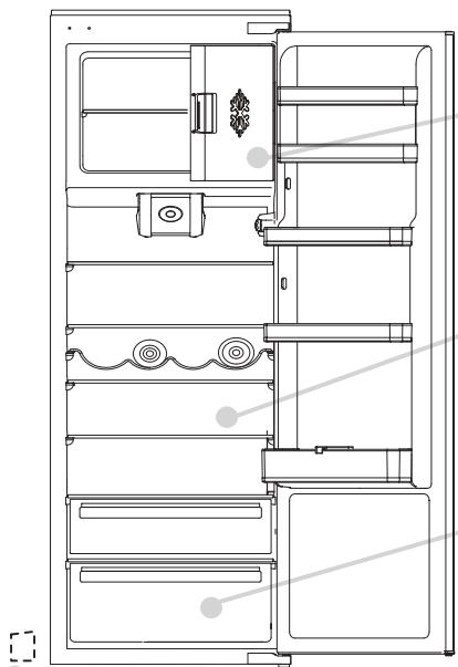ROSIERES RM4S518EW - Dégivrage du compartiment du réfrigérateur - 1