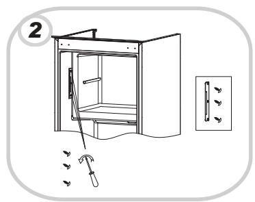 ROSIERES RM4S518EW - Inversione del senso d'apertura porta freezer - 2