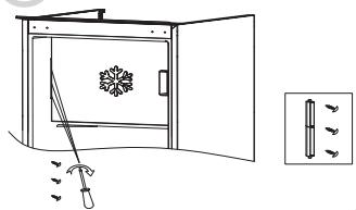 ROSIERES RM4S518EW - REVERSING THE OPENING OF THE FREEZER COMPARTMENT - 4