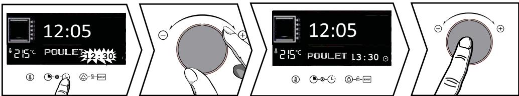 BRANDT BKFH2315B - Modifica dell'ora di fine cottura - 1