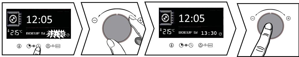 BRANDT BKFH2315B - Modifica dell'ora di fine cottura - 1