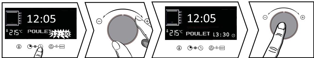 BRANDT BKFP247B - Modifica dell'ora di fine cottura - 1