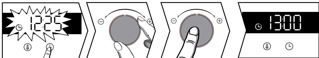 BRANDT BOC3112B - - Modification de l'heure de fin de cuisson - 1