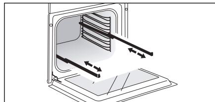 BRANDT BOR7586BB - INSTALLERING OG DEMONTERING AV GLIDESKINNENE - 1