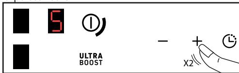 BRANDT BPI1638UW - + / - Réglage de la puissance - 2