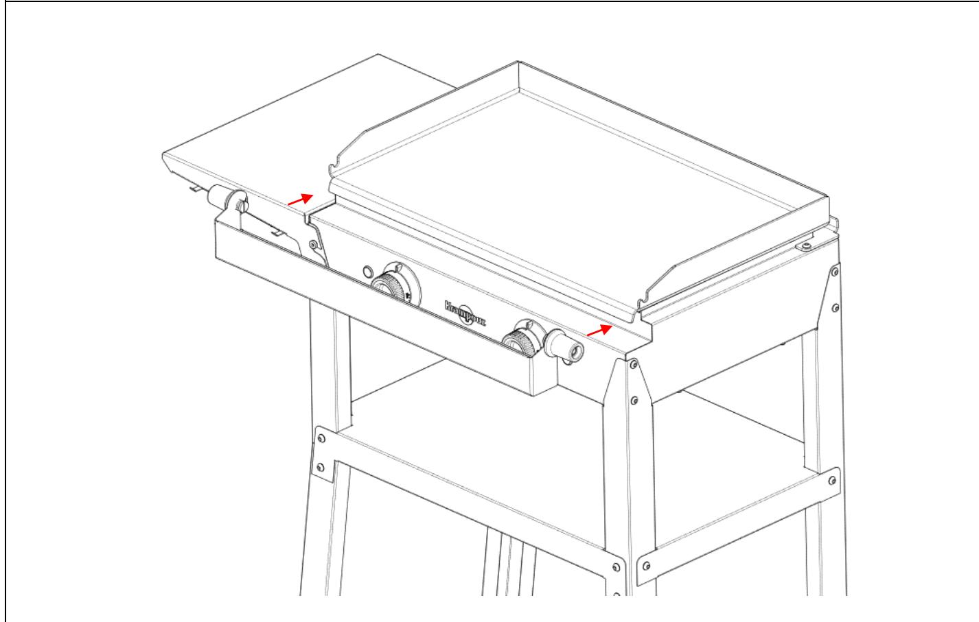 KRAMPOUZ Kombi - STYLE DOUBLE - ASSEMBLAGE 7 - FIXATION DE LA TABLETTE, POSE DU BAC DE RECUPERATION STEP 7 / ETAPA 7 / 7. SCHRITT - 2