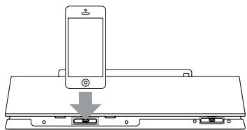 LG ND5430 - Connecting an iPod/iPhone/iPad (Lightning connector) to Dock - 1
