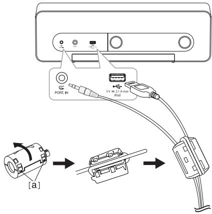 LG ND5430 - How to attach the ferrite core - 1