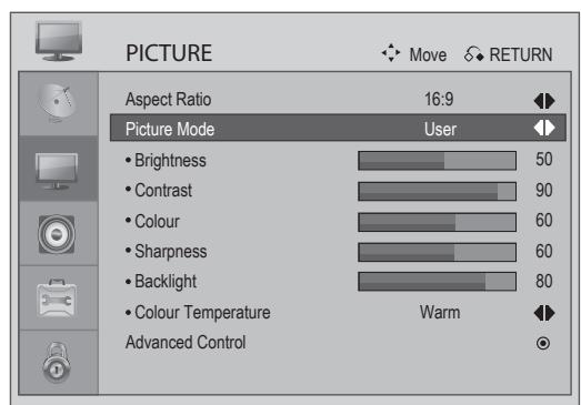 LG 223010 - Picture Mode-User option - 1
