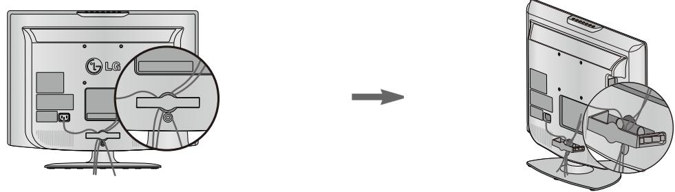 LG 223010 - How to remove the cable management clip (for 19/22LG30**) - 1