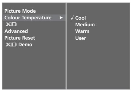 LG 32LC5 - Colour Tone - User option - 3