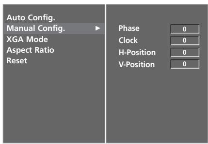 LG 32LC5 - Adjustment for screen Phase, Clock, Position - 4