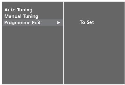 LG 32LC5 - PROGRAMME EDIT (IN ANALOGUE MODE) - 3
