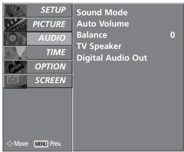LG 32LC5 - SOUND SETTING ADJUSTMENT -USER MODE - 3