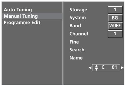 LG 32LC5 - ASSIGNING A STATION NAME (IN ANALOGUE MODE) - 5