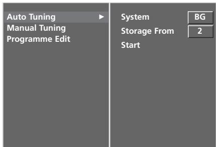 LG 32LC5 - AUTO PROGRAMME TUNING (IN ANALOGUE MODE) - 4