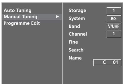LG 32LC5 - MANUAL PROGRAMME TUNING (IN ANALOGUE MODE) - 3