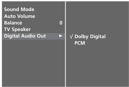 LG 32LC5 - SELECTING DIGITAL AUDIO OUT - 6