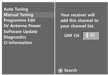LG 32LC5 - MANUAL PROGRAMME TUNING (IN DIGITAL MODE) - 4