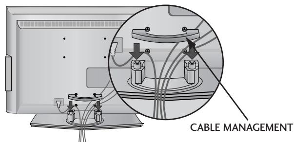 LG 32LC5 - Install the CABLE MANAGEMENT as shown. - 1