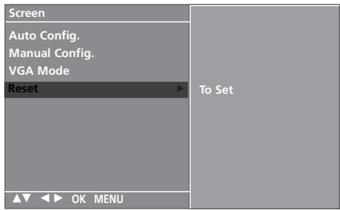 LG 32PC51 - (Reset to original factory settings) - 9