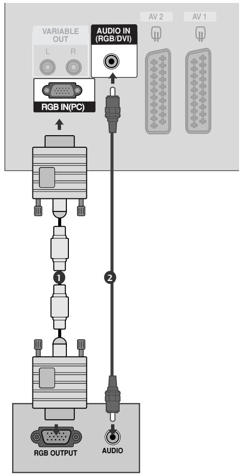 LG 32PC51 - When connecting with a D-sub 15 pin cable - 1