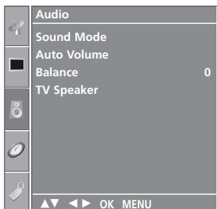 LG 32PC51 - SOUND SETTING ADJUSTMENT -USER MODE - 2