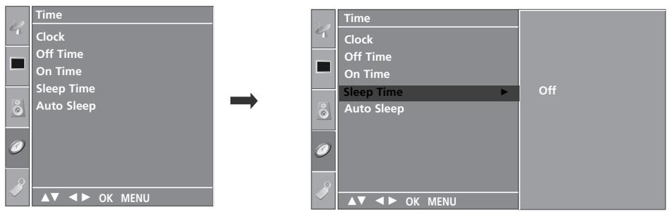 LG 32PC51 - SLEEP TIMER SETTING - 1