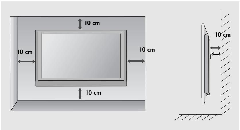 LG 426100 - WANDMONTAGE: HORIZONTALE INSTALLATIE - 1