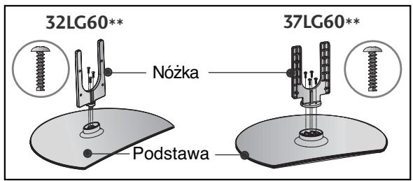 LG 426100 - Połącz nóżkę z podstawą telewizora. - 1