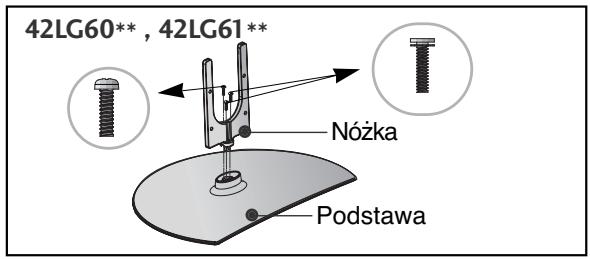 LG 426100 - Połącz nóżkę z podstawą telewizora. - 2