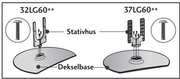 32LG60** Stativhus 37LG60** Dekselbase