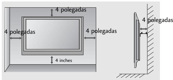 LG 42PG1000 - MONTAGEM NA PAREDE: INSTALLAÇAO HORIZONTAL - 2