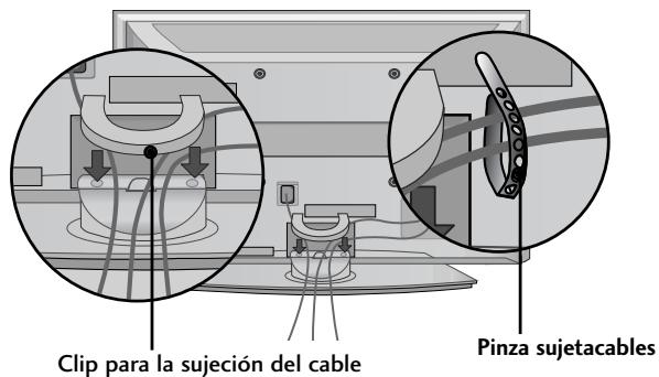 LG 42PG1000 - Coloque el CLIP PARA LA SUJECCION DEL CABLE según se indica. - 1