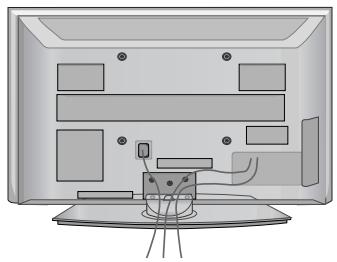 LG 42PG1000 - Raccordez les câbles. - 1