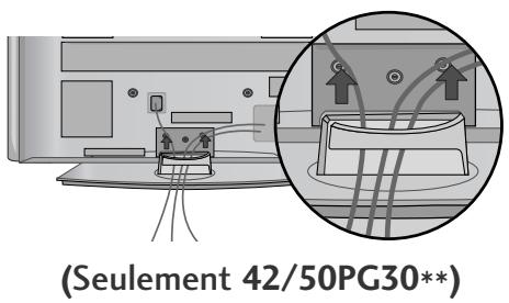 LG 42PG1000 - Comment fixer le dispositif de fixation des cables - 2